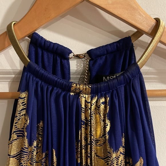 MSK Women's Embellishment Halter-Neck Pleated Maxi Dress Size 12 - Picture 13 of 17